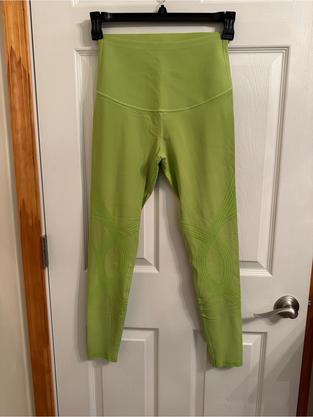 Fanka High-Waist Kiwi Green Body Sculpt Reversible Wear Workout Leggings
